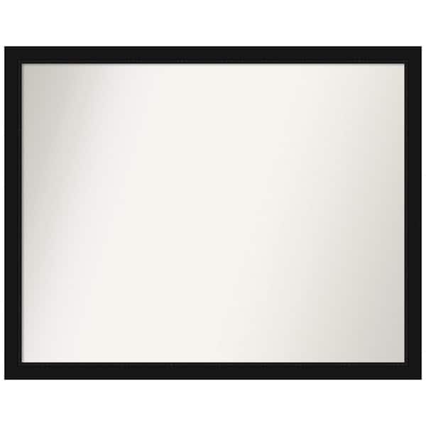 Amanti Art Avon Black Narrow 30 in. W x 24 in. H Rectangle Non-Beveled Framed Wall Mirror in Black