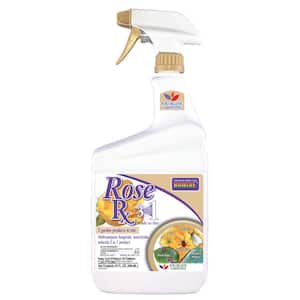 Rose Rx Multi-Purpose Fungicide, Insecticide and Miticide, 32 oz. Ready-to-Use Spray, for Organic Gardening