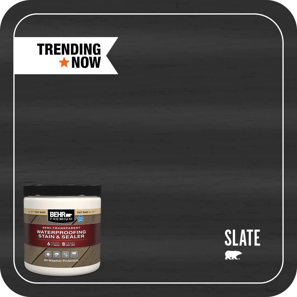 BEHR PREMIUM 8 oz. #ST-102 Slate Semi-Transparent Waterproofing