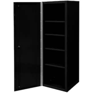 DX 19 in. 0-Drawer Side Tool Chest Locker in Matte Black with 4-Shelves