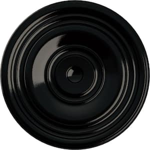 31-1/2 in. x 2-1/2 in. Traditional Urethane Ceiling Medallion (Fits Canopies up to 8-1/4 in.), Black Pearl