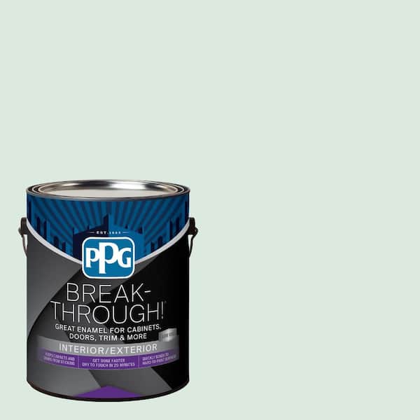 Break-Through! 1 gal. PPG1132-1 Clair De Lune Satin Door, Trim & Cabinet Paint