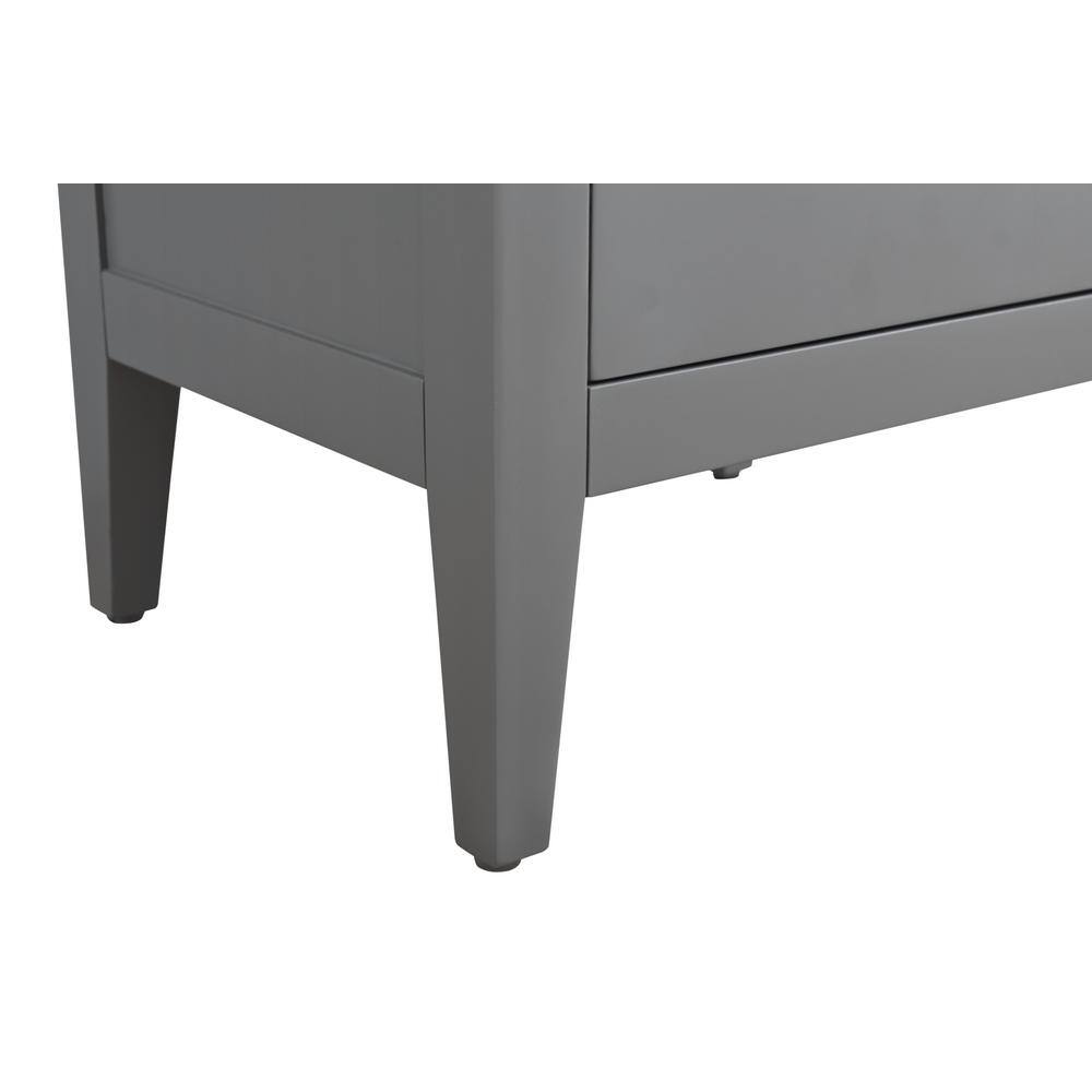 Cashmere Gray 42" Freestanding Bathroom Vanity with Engineered Marble Top