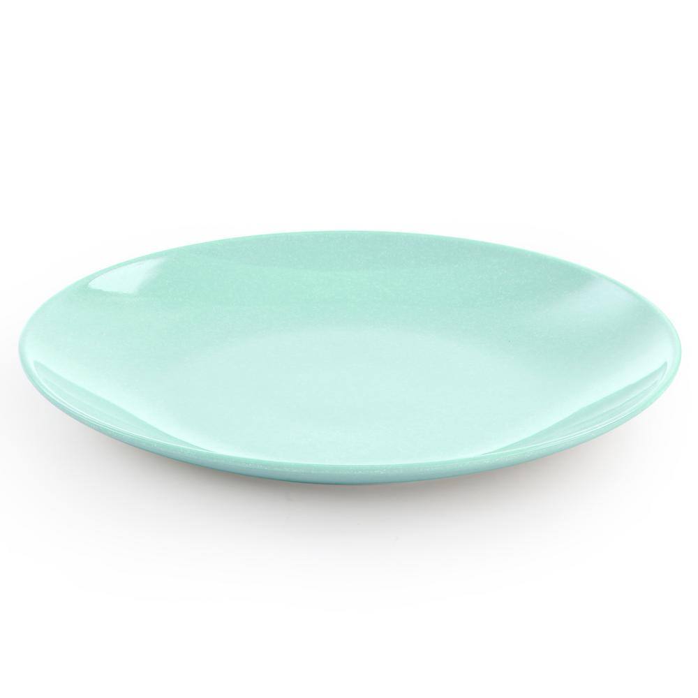 Blue Melamine 12-Piece Outdoor Dinnerware Set, Service for 4