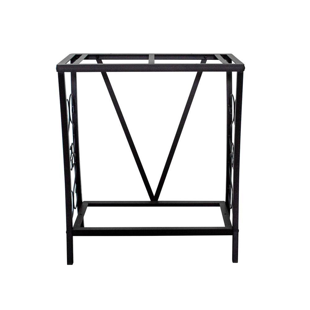 Black Steel Scrollwork Aquarium Stand for 20 Gallon Tanks