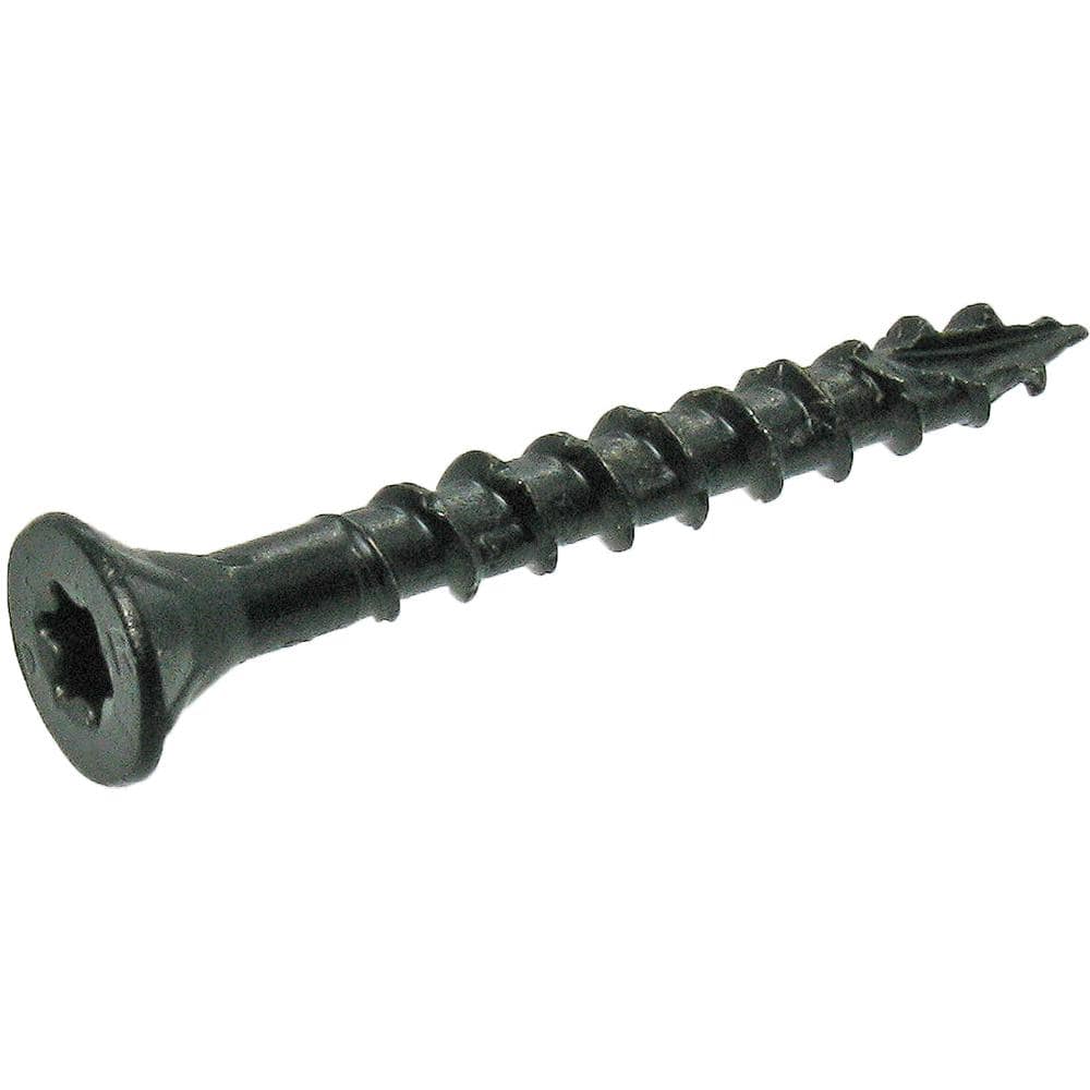 Deckmate 8 x 15/8 in. Black Star FlatHead Wood Deck Screw (1 lb