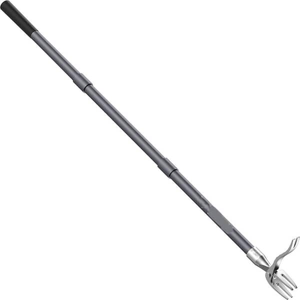 52 in. Weeder Stand-Up Weed Puller Heavy-Duty Stainless Steel Claw Long Metal Handle Gardening Tool for Lawn Yard