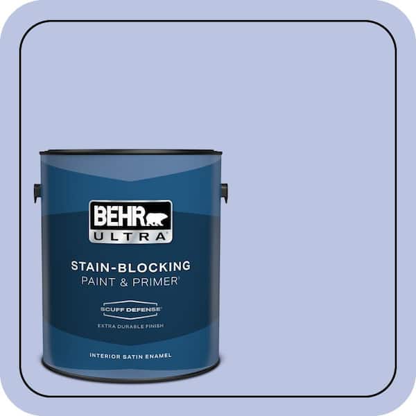 BEHR ULTRA 1 gal. #600A-3 California Lilac Extra Durable Satin Enamel Interior Paint & Primer