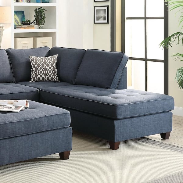 L Shaped Sectional Sofa With Wood Legs, Poundex Furniture Quality Reviews