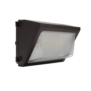 170-Watt Equivalent Bronze Outdoor Integrated LED Wall-Pack Light, Up to 8700Lumens, 3500/4000/5000K, 0-10V Dimmable