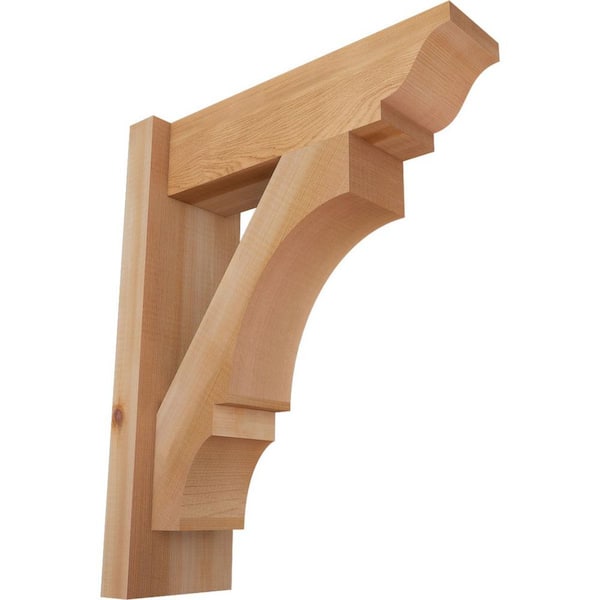 Ekena Millwork 6 in. x 20 in. x 16 in. Western Red Cedar Balboa Traditional Smooth Outlooker