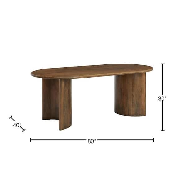 Home Decorators Collection Whitlock 80 in. Dark Haze Oval
