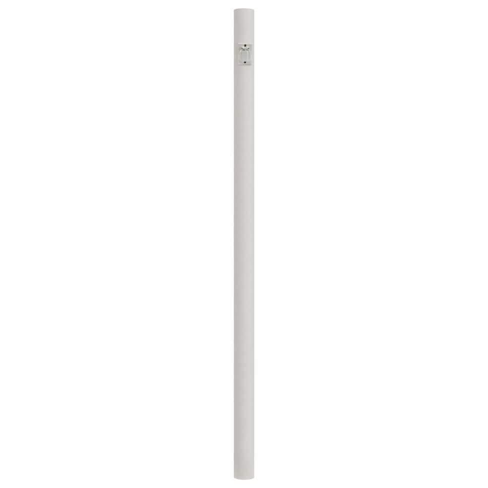7 ft. White Outdoor Direct Burial Lamp Post with Convenience Outlet fits 3 in. Post Top Fixtures price history on PriceWatchPro