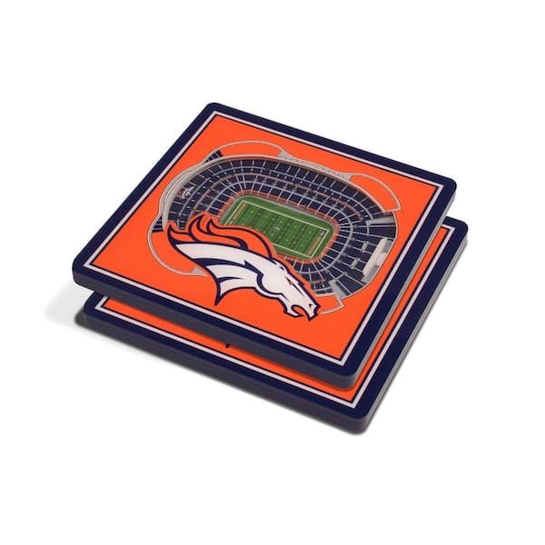 NFL Denver Broncos 3D StadiumViews Coasters