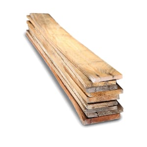 1 in. x 4 in. x 3.5 ft. Reclaimed Pallet Boards (9-Pack)