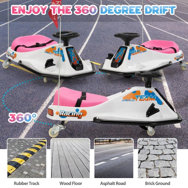 TOBBI 24-Volt Kids Ride On Drift Car Electric Drifting Go Kart for