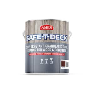Safe-T-Deck 1 gal. Cocoa Brown Slip Resistant Waterproof Deck Coating