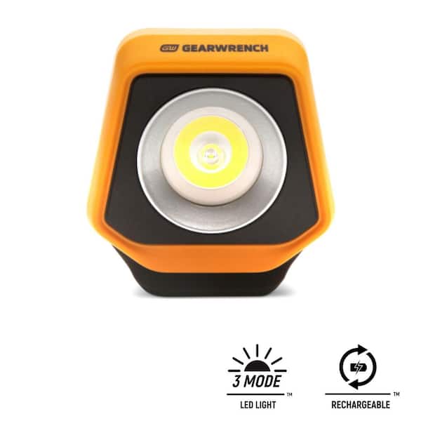 1000 Lumen Lithium-Ion USB-C Rechargeable IP65 Automotive Shop Light with Magnetic Swivel Base