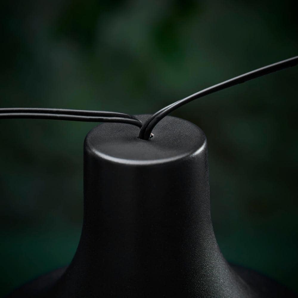Black 12 ft. Outdoor LED Lantern String Light