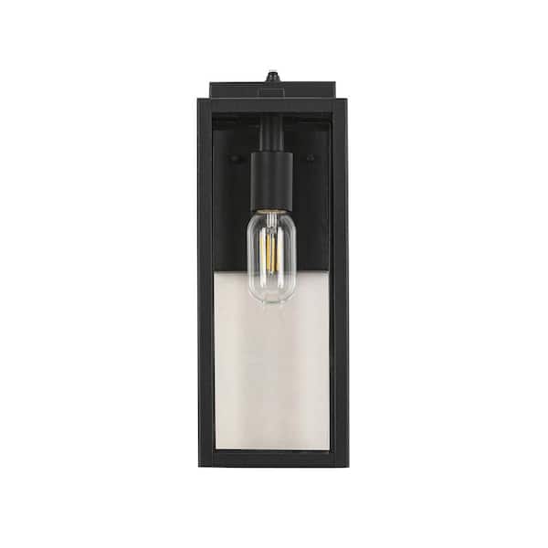 Dusk to Dawn Sensor Outdoor Wall Lantern Wall Sconce, Waterproof Outdoor Wall Lamps, Outdoor Wall Light, Matte Black