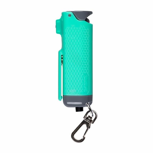 SABRE Safe Escape Pepper Gel, Seatbelt Cutter and Window Glass Breaker in Mint Green