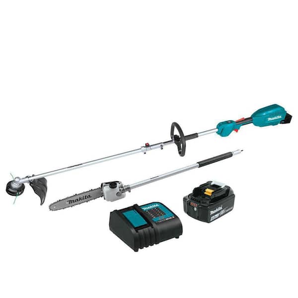 LXT 18V Lithium-Ion Brushless Cordless Couple Shaft Power Head Kit w/String Trimmer & 10 in. Pole Saw Attachments 4.0Ah