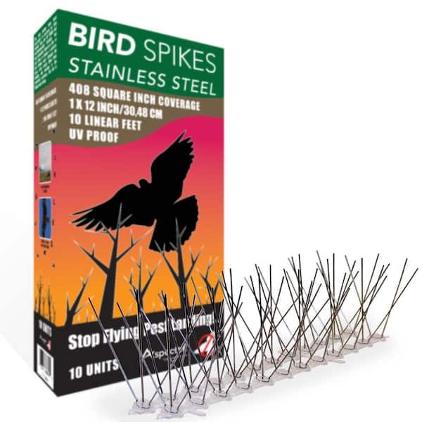 Aspectek 10 ft. Stainless Steel Bird Spikes