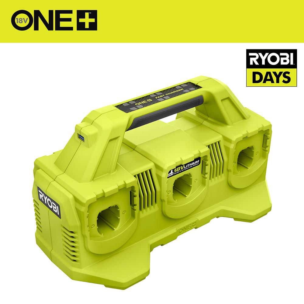 RYOBI ONE+ 18V 6-Port Fast Charger PCG006 - The Home Depot