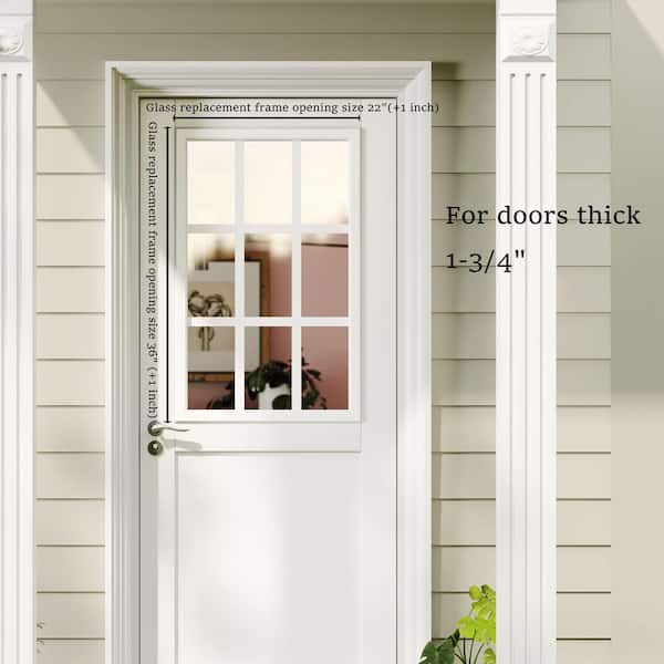 DoubleFill 1 Pcs 24 x 38 Inches Entry Door Blinds for