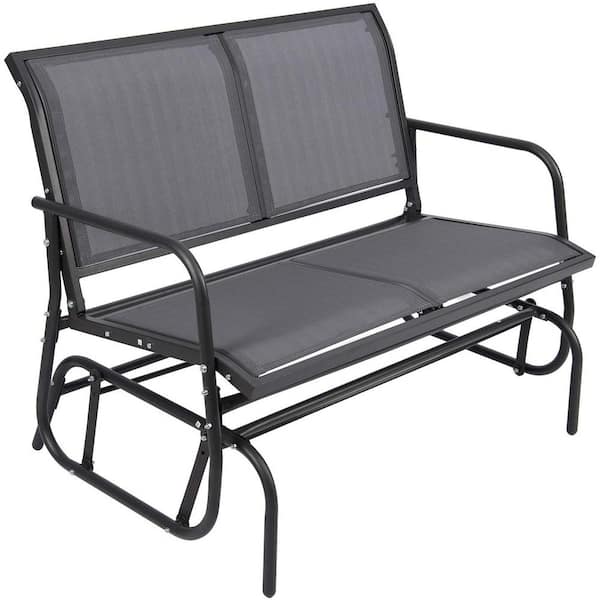 Siavonce 43.5 in. x 29 in. x 35 in. with Lumbar Support Double Cast Aluminum Outdoor Lounge Chair