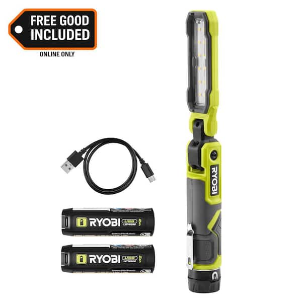 USB Lithium Inspection Light Kit with 2.0 Ah Battery and Charging Cable with USB Lithium 2.0 Ah Battery