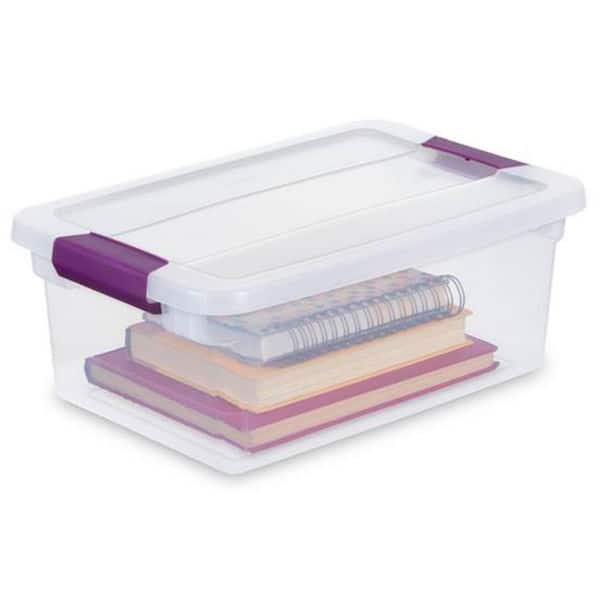 Sterilite Convenient Small Divided Clear Storage Box w/ Latching Lid, (12  Pack), 1 Piece - Fred Meyer