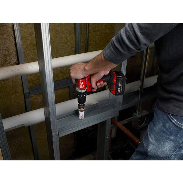 Milwaukee - M18 18-Volt Lithium-Ion Brushless Cordless 1/2 in. Compact Hammer Drill (Tool-Only)