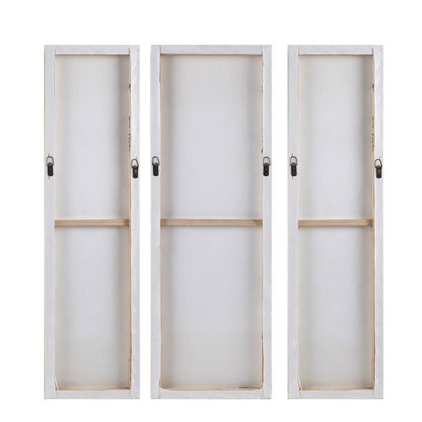 Triptych 3-Piece Dimensional Framed Resin Canvas Wall Art Print