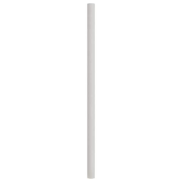 SOLUS 7 ft. White Outdoor Direct Burial Aluminum Lamp Post fits Most Standard 3 in. Post Top Fixtures Includes Inlet Hole