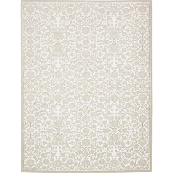 Unique Loom Rushmore Taft Snow White 10' 0 x 13' 0 Area Rug