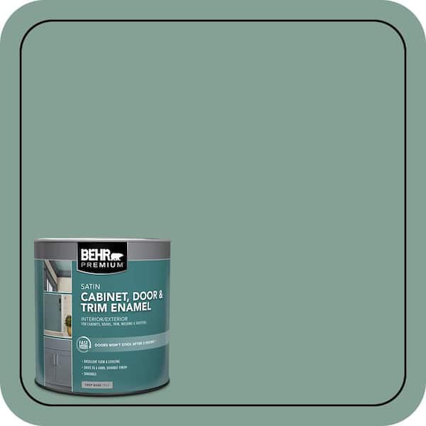 BEHR PREMIUM 1 qt. #S420-4 Australian Jade Satin Enamel Interior
