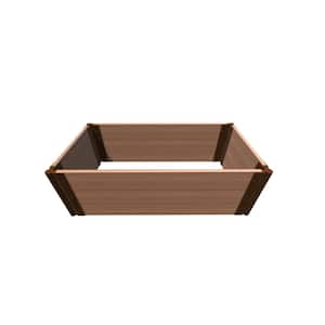 Tool-Free Classic Sienna 2 ft. x 4 ft. x 16. 5 in. Composite Raised Garden Bed-1 in. Profile