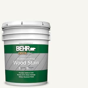 5 gal. White Base Solid Color Waterproofing Exterior Wood Stain