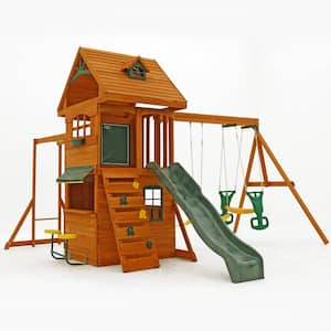 Ridgeview Deluxe Clubhouse Wooden Swing Set