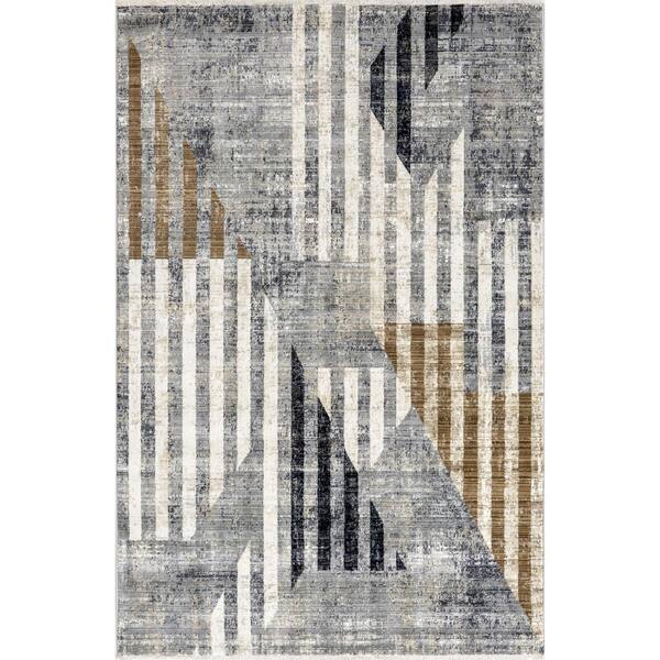 nuLOOM Beige 10 ft. x 13 ft. Vanita Transitional Southwestern Fringe Area Rug, Blue