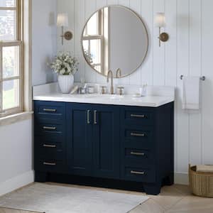 Taylor 54 in. W x 21.5 in. D x 34.5 in. H Freestanding Bath Vanity Cabinet Only in Midnight Blue