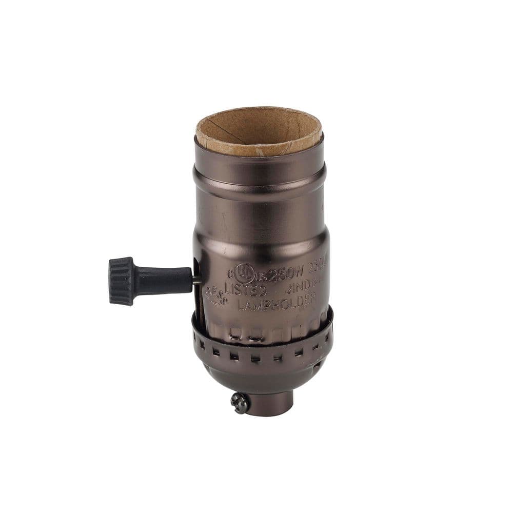 Bel Air Lighting 2.75 in. Standard Base Bronze Lamp Socket with 3-Way ...