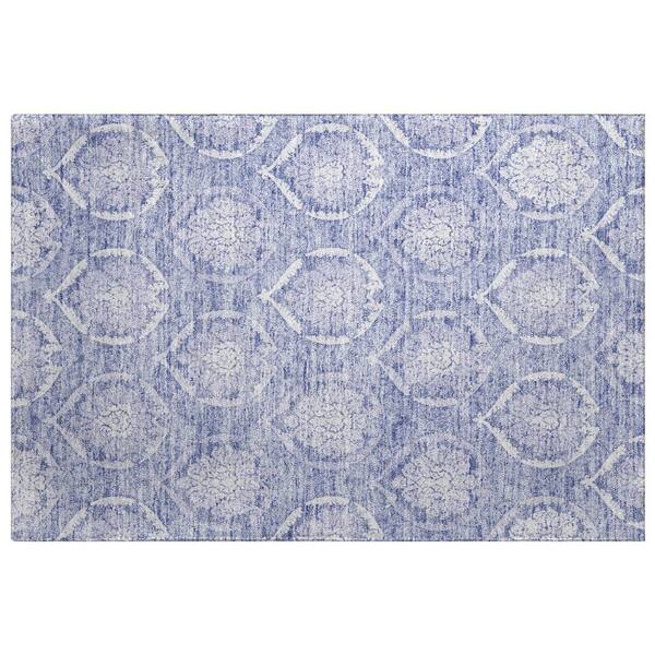 Dream Shag Premium Machine Washable Abstract ADS810 Sky 3 ft. x 4 ft. Area Rug