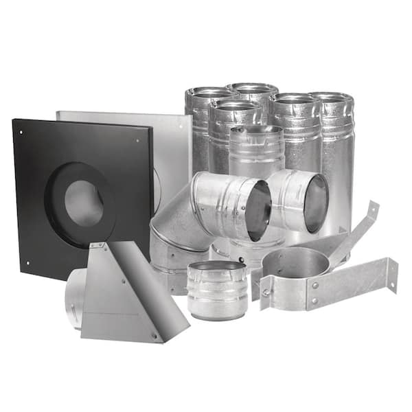 Chimney Pipe 3 in. Pellet Chimney Pipe Vent Kit Stainless