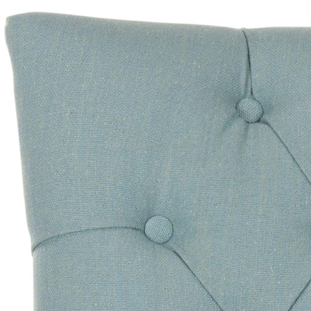 Elegant Sky Blue Linen Upholstered Parsons Side Chair