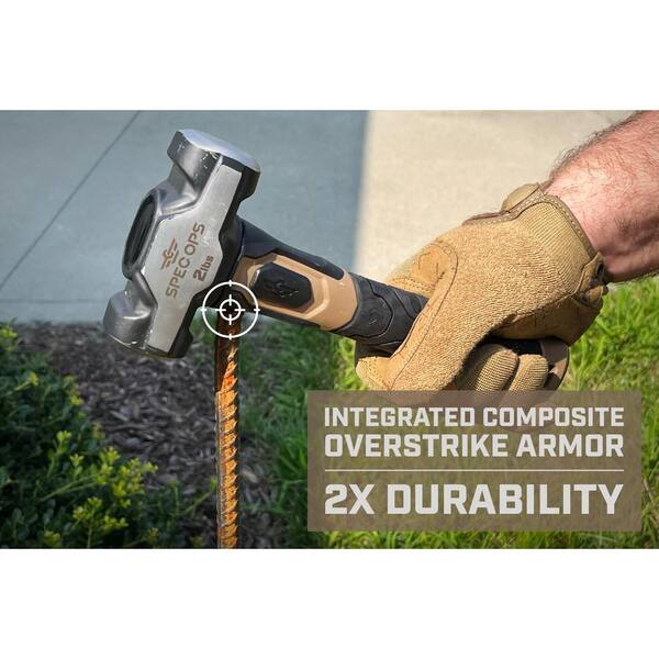 SPEC OPS Drilling Hammer, 2 lb. Sledge hammer with Bi-Material