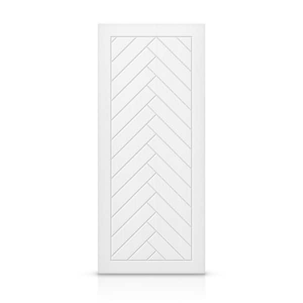 42 in. x 96 in. Hollow Core White Painted Composite MDF Interior Door Slab