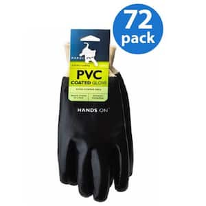 Fully Coated PVC Gloves, 72 Pair Value Pack