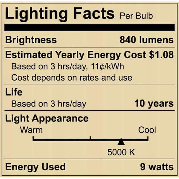 Unbranded - 60-Watt Equivalent A19 Non-Dimmable LED Light Bulb Daylight (16-Pack)